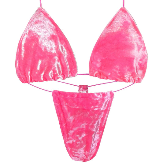 ACE Tieable Microkini: Velvet Crush Candy Pink