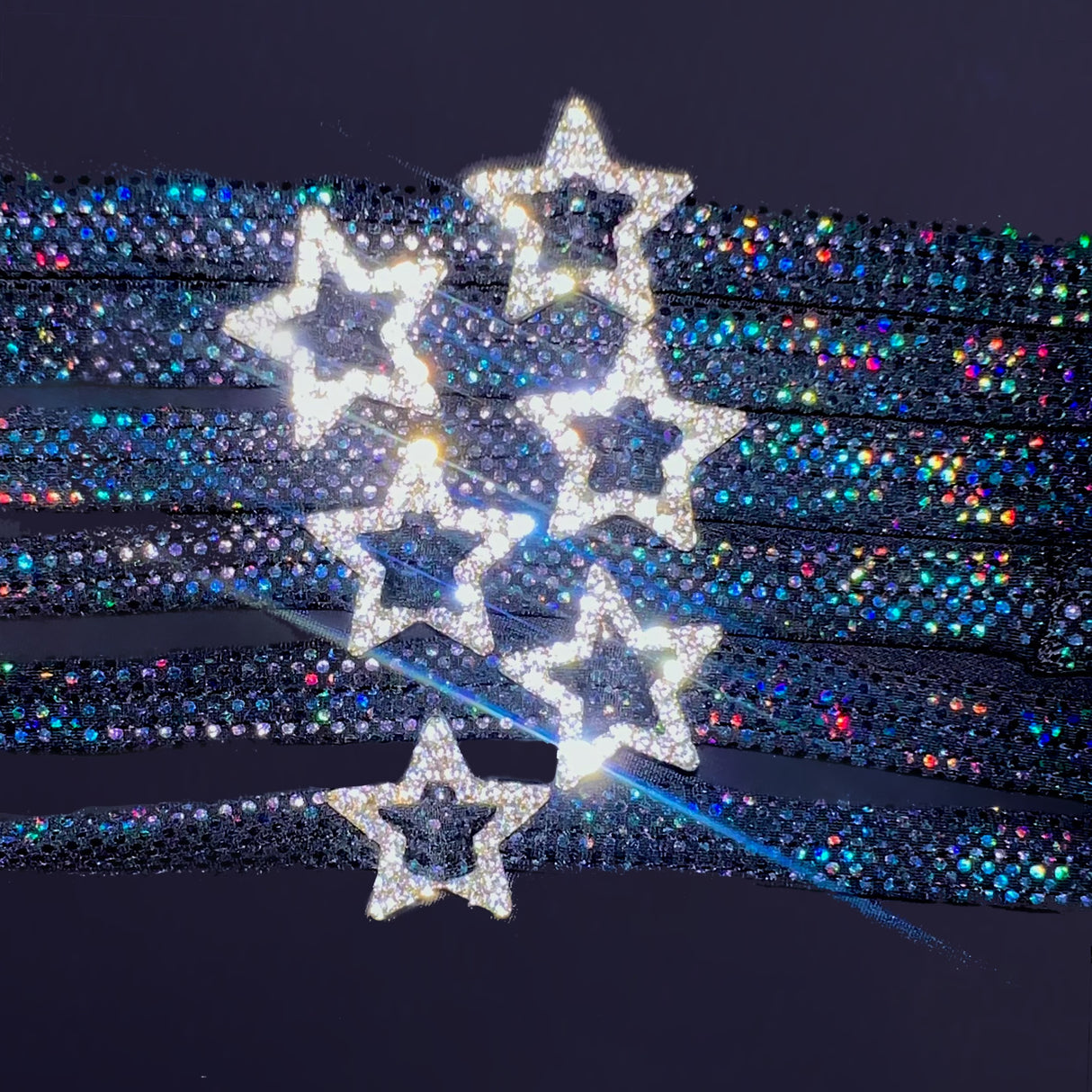 ACE Charm Choker: Halo Black w. Diamond Star