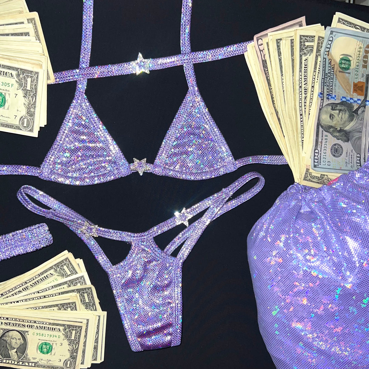 ACE Siren V Back Thong: Halo Lavender