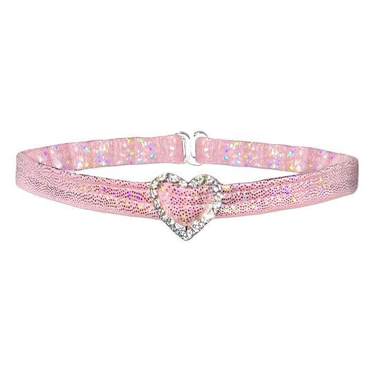 ACE Heart Charm Choker: Fairy Dust Baby Pink