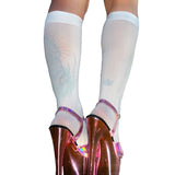 Knee High Socks: White