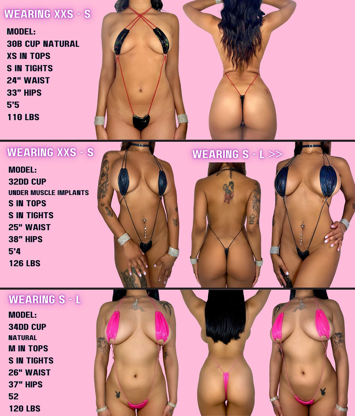 ACE Pussy Floss Micro Sling: Latex Bimbo Pink