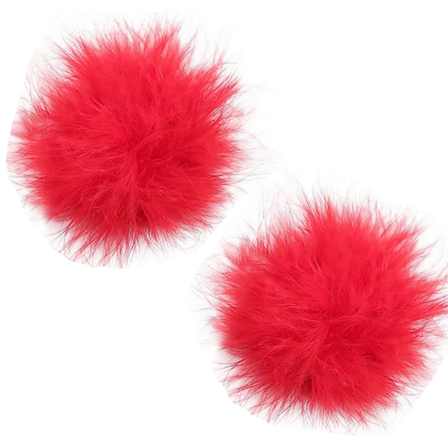 Fluffy Feather Pasties: Red