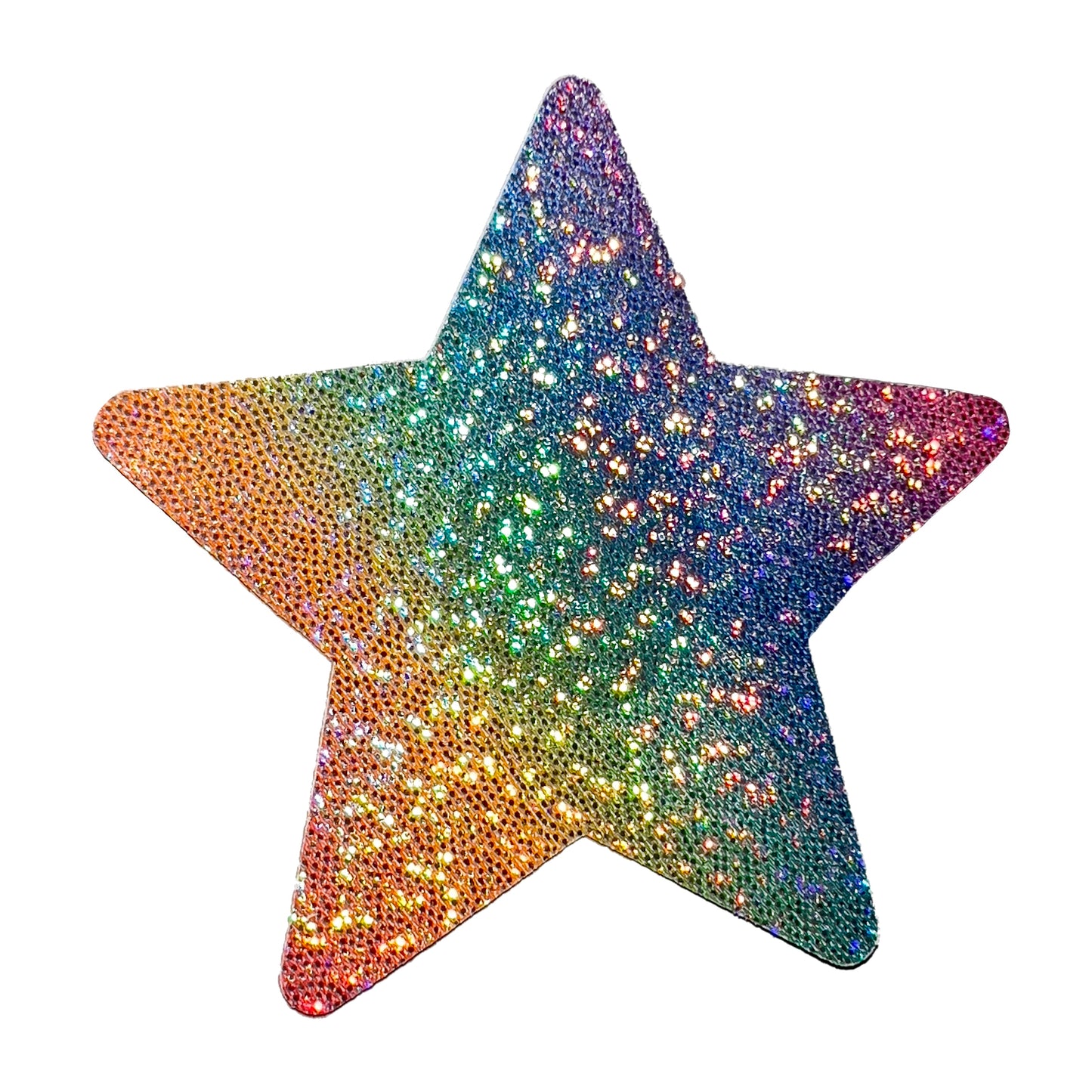 Pretty Star Pasties: Sparkly Rainbow