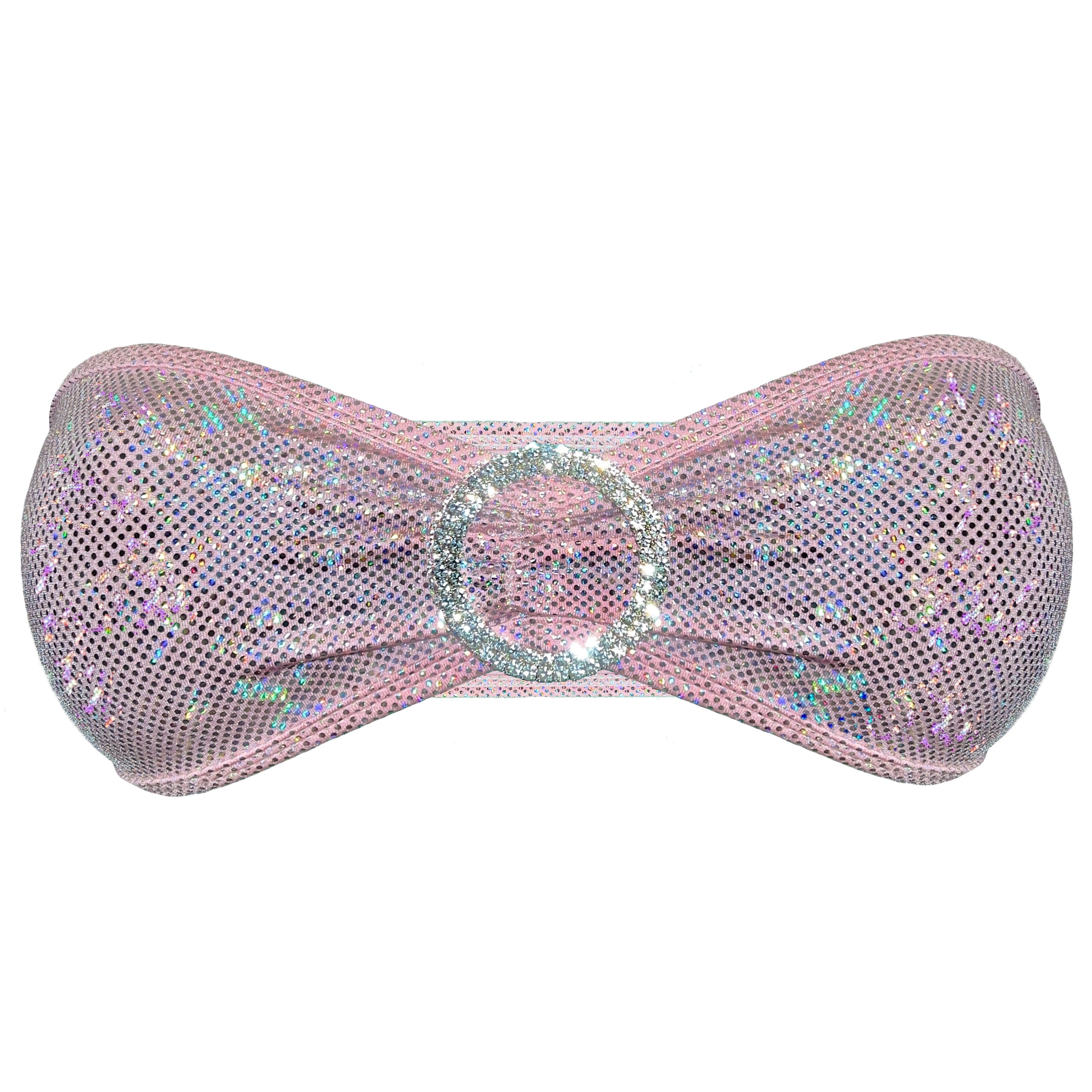 Sparkly Baby Pink Diamond Bandeau Top for Strippers, Exotic Dancers ...