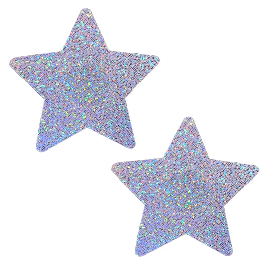Pretty Star Sparkle Pasties: Lilac