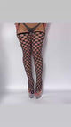 Top Tier Icy Thigh Highs: Black