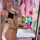 Flawless Holo Sequins Sling Onesie: Velvet Black