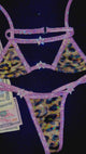 ACE Tri Top: Glossy Leopard n' Halo Baby Pink