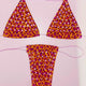 Bedazzled Microkini: Leopard Orange n' Pink