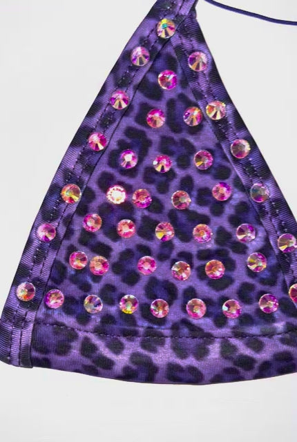 Bedazzled Microkini: Leopard Purple