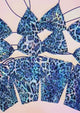ACE Tieable Microkini: Glossy Leopard Blue