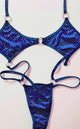 Flawless Holo Sequins Sling Onesie: Velvet Royal Blue