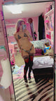 Lace Top Mesh Thigh Highs: Leopard n' Black
