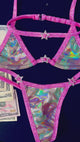 ACE Tri Top: Glossy Camo n' Halo Hot Pink
