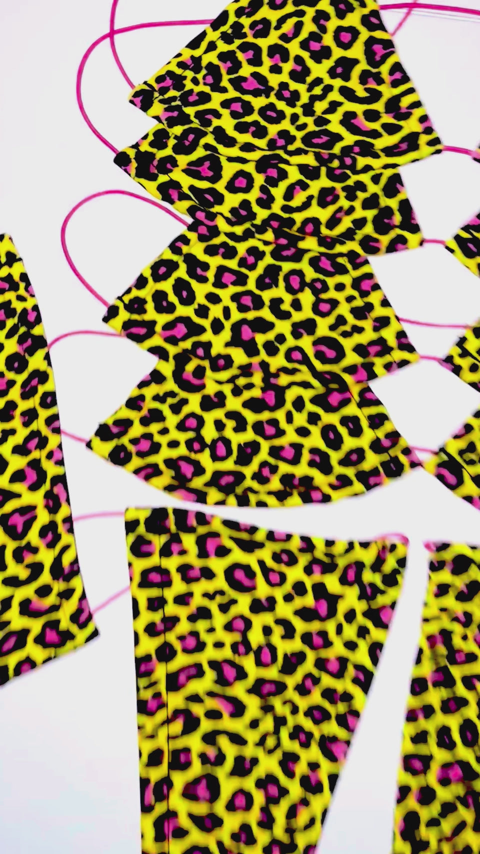 ACE Microkini Set: Lil' Leopard Neon Yellow & Pink