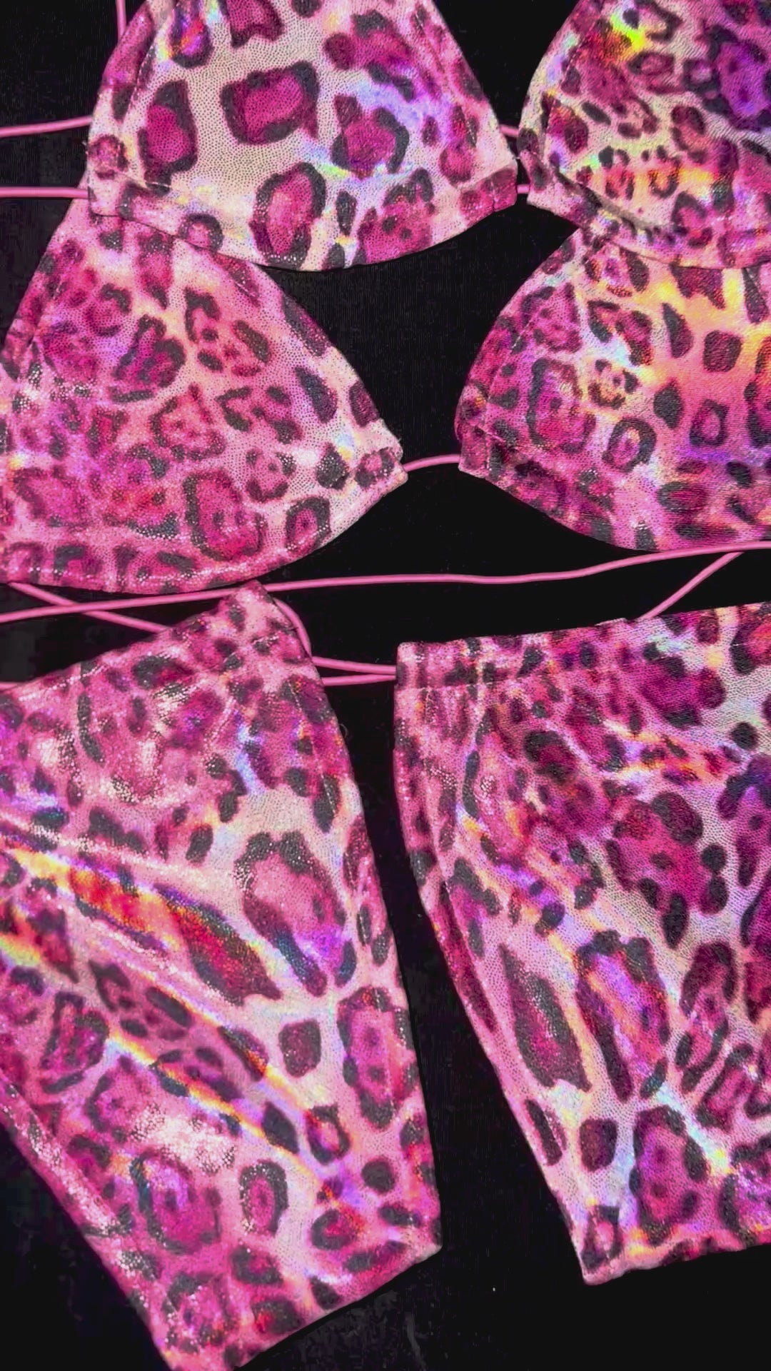 ACE Tieable Microkini: Glossy Leopard Pink