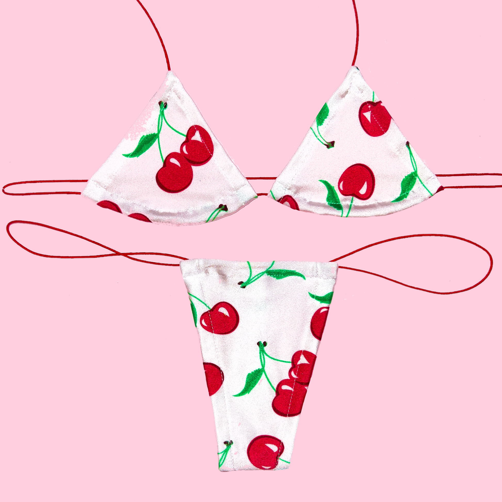 Stripper Exotic Dancer Cam Girl Microkini Cherry Print | Angel Candy ...