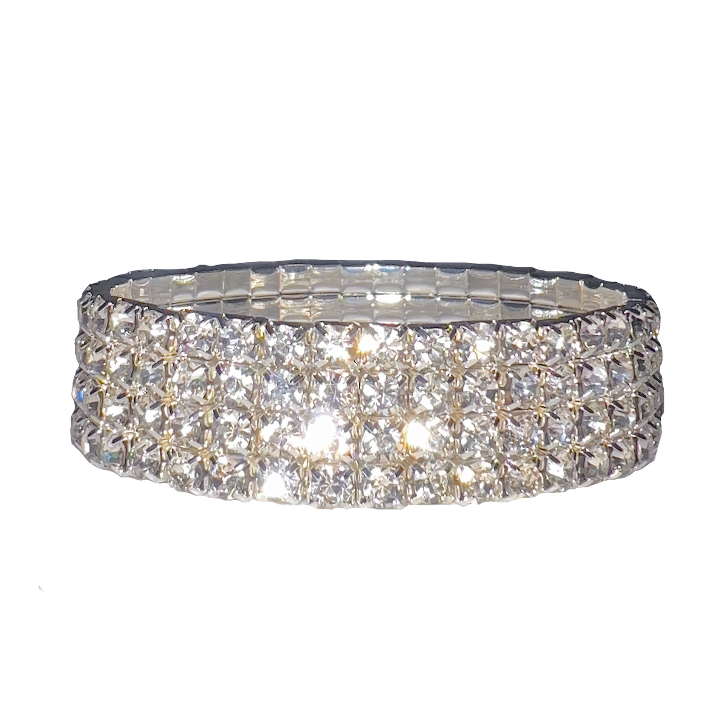 ICY Bracelet: Clear Diamonds 4 Row